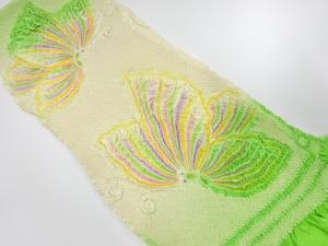 正絹　振袖用　絞り帯揚げ